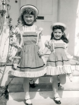 Our next door neighbor told my Mom my sister and I should try modeling.