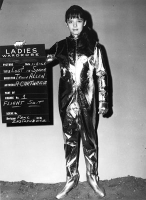 Wardrobe test for spacesuit - the first season.