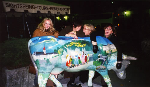 We had a laugh with The Sound of Music cow in Salzburg.