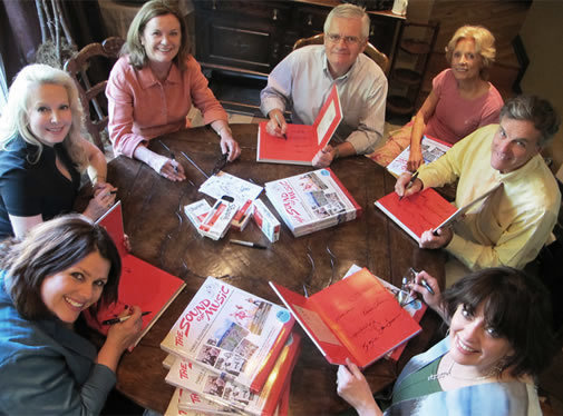 2012 At the group signing of our Limited Edition of the Scrapbook Signed by all 7 cast members