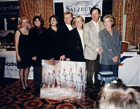 Here we stand behind a photo from the movie 35 years later.
