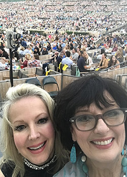 Selfie at the Hollywood Bowl with Kym Karath 2017.