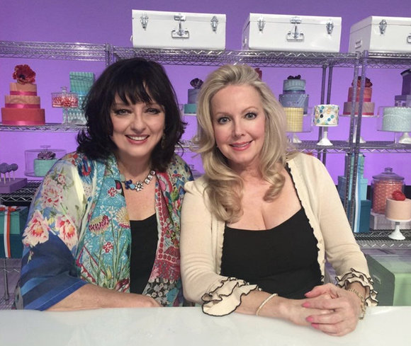 Kym Karath and I judge 'Cake Wars.'