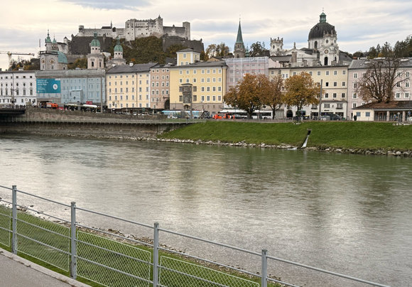 The beautiful Salzach River...