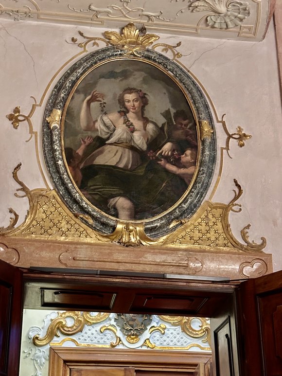 This room inspired the ballroom on the set of The Sound of Music. 