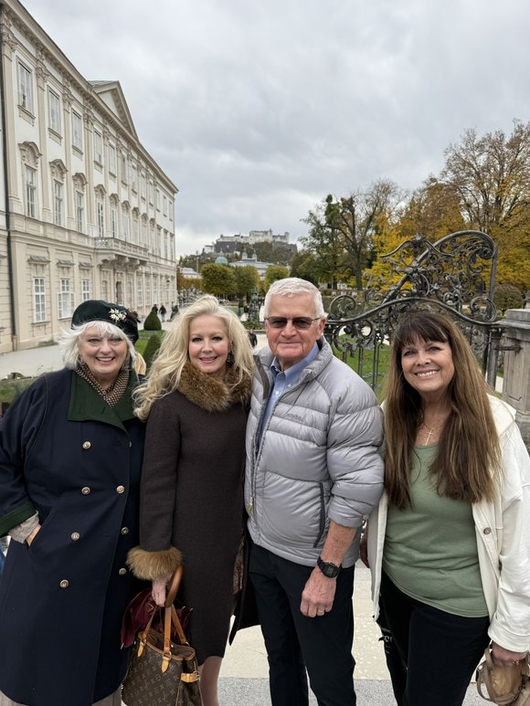 At the top of Maribel Gardens stairs with Kym Karath, Duane Chase and Debbie Turner. What memories...