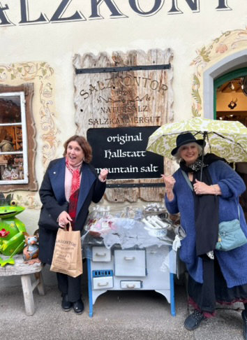 Halstatt shopping is fantastic.From handmade soaps to carved edelweiss...