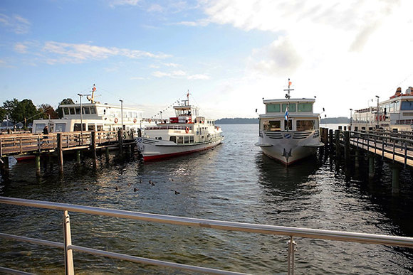 The boat to Herrenchiemsee Palace