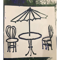 AC Stencil - Bistro Table & Chairs