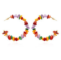 C Shape Candy Sparkle Earrings
