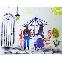 AC Stencil - Bistro Table & Chairs