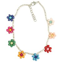 Flower Power Bead Anklet