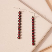 Red Bar Tree Earrings