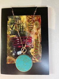 Full Moon Long Necklace with art