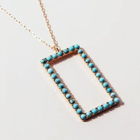 Beguiled Rectangular Pendant Necklace