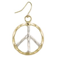 Woodstock Peace earring