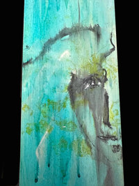 Michelle - original mixed media painting by Angela Cartwright