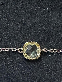 Citrine Square Necklace  ♥ AC Art