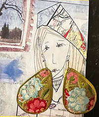 Cornflower Garden Earrings ♥ AC Art