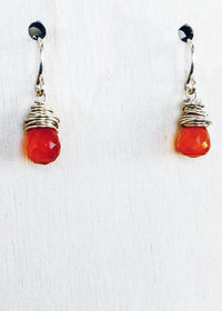 Carnelian Mini Earrings ♥ AC Art