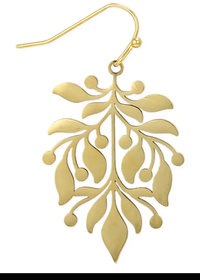 Golden Floral Earrings & AC Art ♥