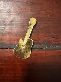Guitar Beaded Brooch