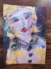 Prasiolite & Aquamarine Double Dot earrings ♥ AC Art 