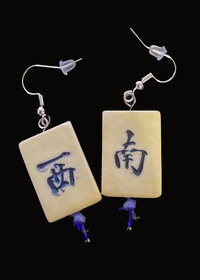 Mah Jongg Tiny Earrings