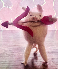 Piglet with Arrow