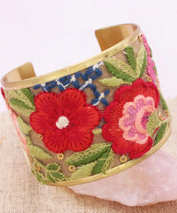 Red Flower Cuff  ♥