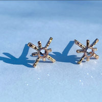 Star Crossed post earrings ♥ AC Art