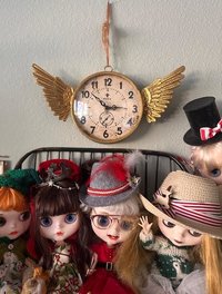 Time Flies Wing Clock
