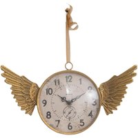 Time Flies Wing Clock