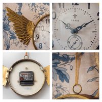 Time Flies Wing Clock