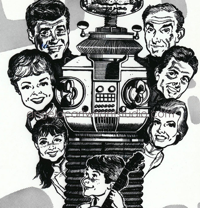 86 Lost In SpaceVintage Illustration detail