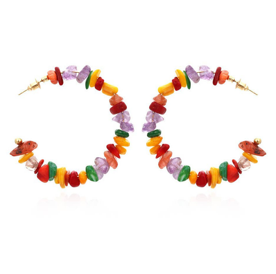 C Shape Candy Sparkle Earrings