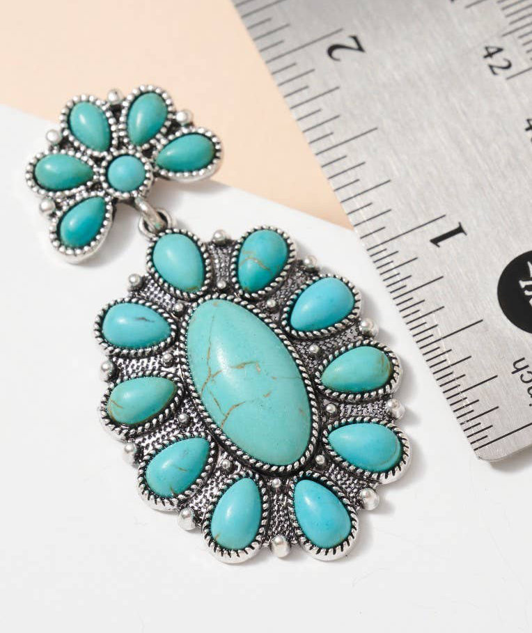 Florecer Earings Turqoise