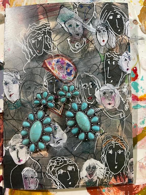 Florecer Earings Turqoise