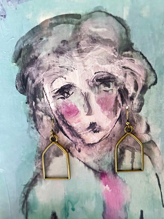Glass Window earrings 