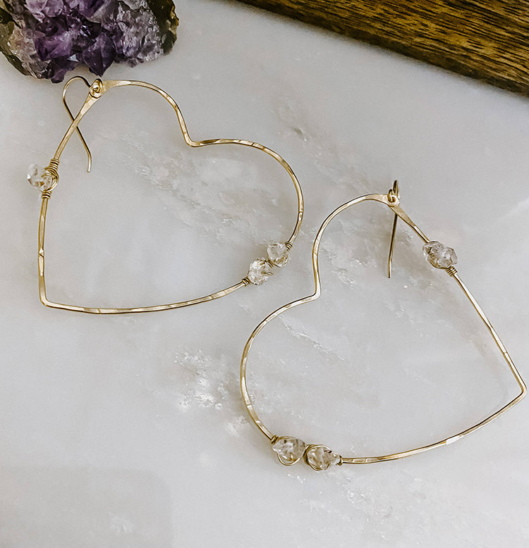 My Gold Heart earrings