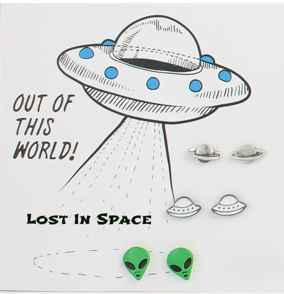 Lost In Space Stud Earrings