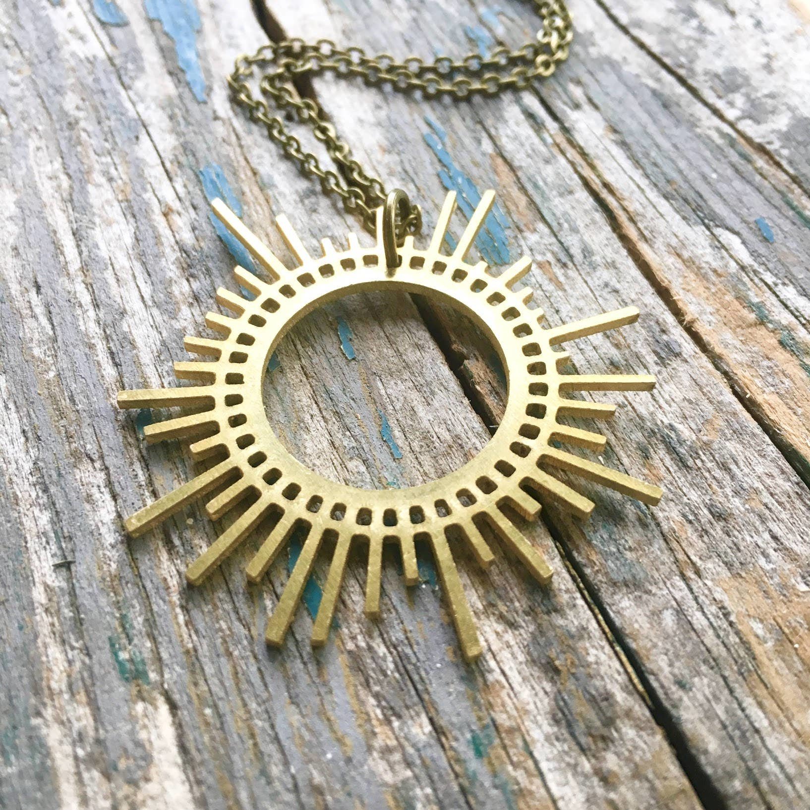 Sunburst Necklace & art