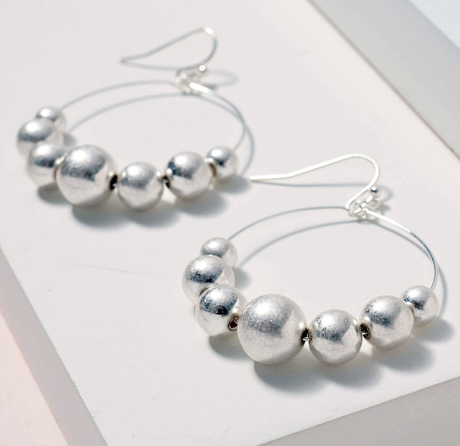 Silver Bubble Earrings