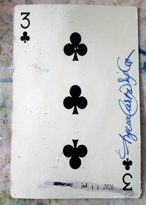 Wildcards 3 of clubs - original