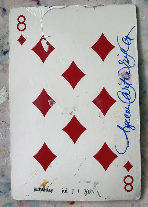 Wildcards 8 of diamonds - original