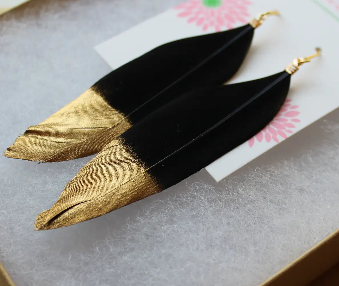 Feathering Earrings & AC Art ♥