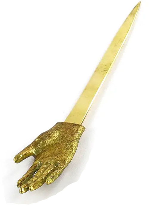 Give Yourself a Hand Letter Opener