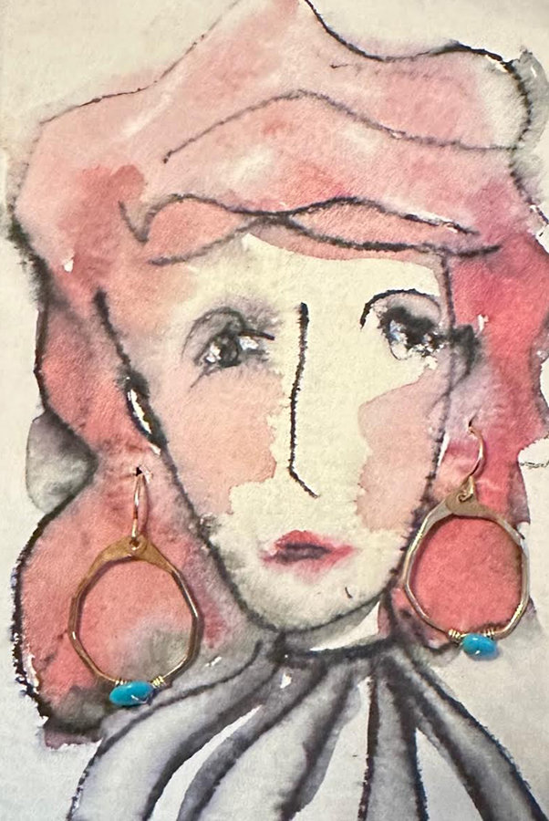 Ithaca Peak Turquoise ring earring + AC art ♥