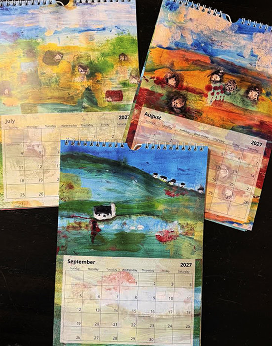 Angela's 2027 The Places We Carry Art Calendar