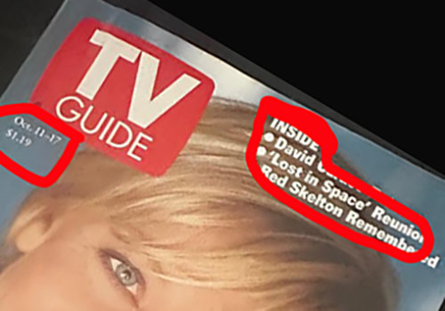 #301 JUNE'S STASH - Lost In Space TV GUIDE article & pic - both signed by Bill & Angela